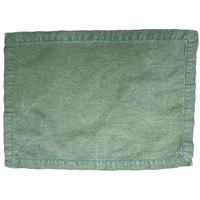 Placemat olive green stoned wash 100% cotton