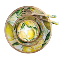 Bowl - Mango wood - Lemon.