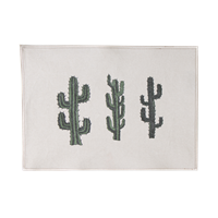 Placemat, 3 cactus, green, new fabric