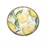 Bowl - Mango wood - Lemon 38 cm.