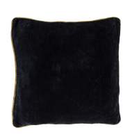 Cushion , velvet, dark grey 50x50