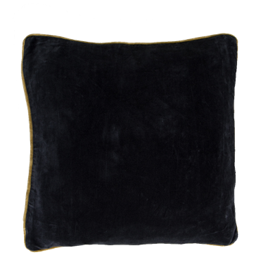 Cushion , velvet, dark grey 50x50