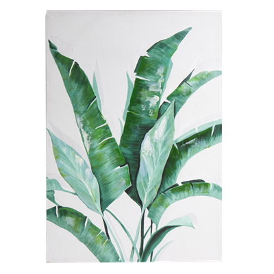 Painting - Print & Acrylic - Banana leaf