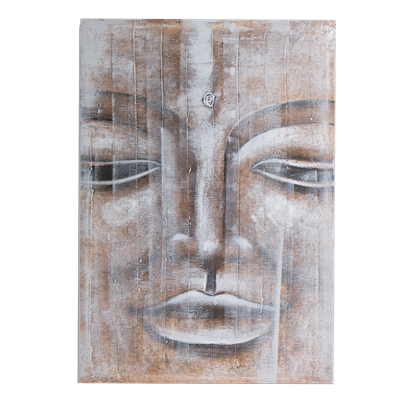 Painting - Print & Acrylic - Buddha