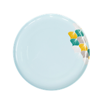 Porcelain plate, blue Balloon