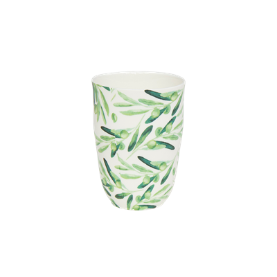 Porcelain mug, Olive print