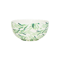 Porcelain bowl, Olive print