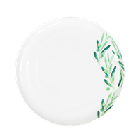 Porcelain plate, Olive
