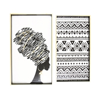 Tray, set of 2,African design