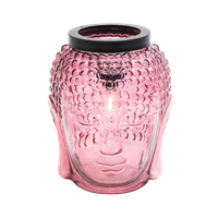 LED Buddah head, Light rosa 28