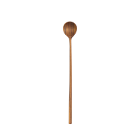 Spoon, straight teak, 23cm