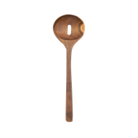 Spoon w/hole teak 30cm