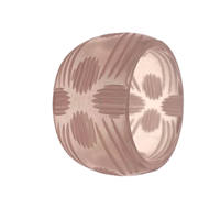 Resin napkin ring, light pink, set of 4, handmade