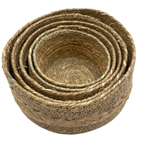 Basket set of 5 seagrass 