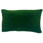 Cushion stitch green, 30x50 incl filler