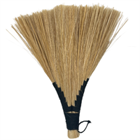 Broom king natural/black 30-35cm Natural fiber & jute cord