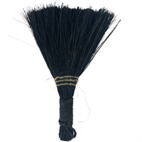 Broom black 20-25cm Natural fiber & jute cord handmade 100% ECO friendly