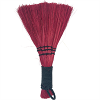 Broom pink/black 20-25cm Natural fiber & jute cord handmade 100% ECO friendly
