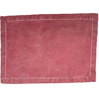 Placemat maroon stoned wash 100% cotton