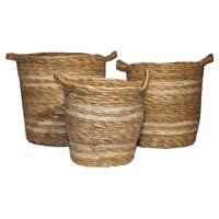 Seagrass basket, set of 3 - Nature