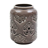 Lantern ceramic big, brown