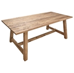 Dining table recycled teak 160x90cm